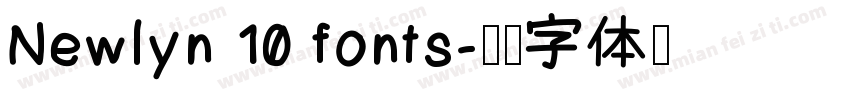 Newlyn 10 fonts字体转换